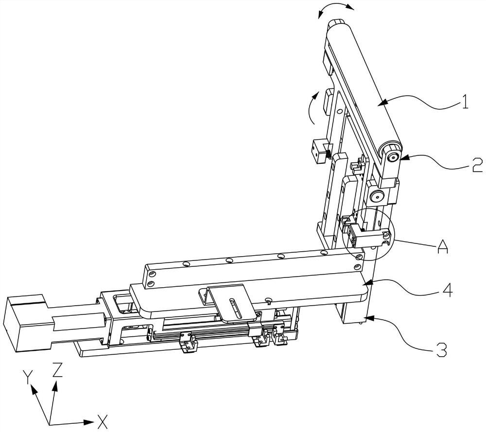 Self-adaptive rolling folding mechanism