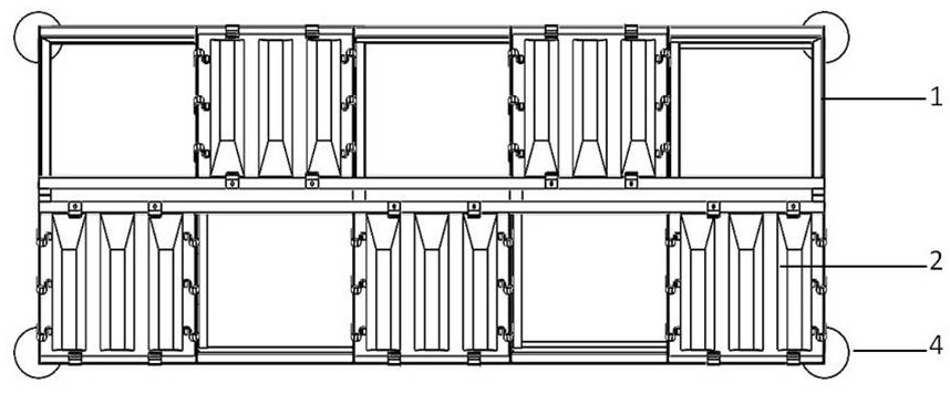 Assembly type artificial fish reef with triangular steel structure