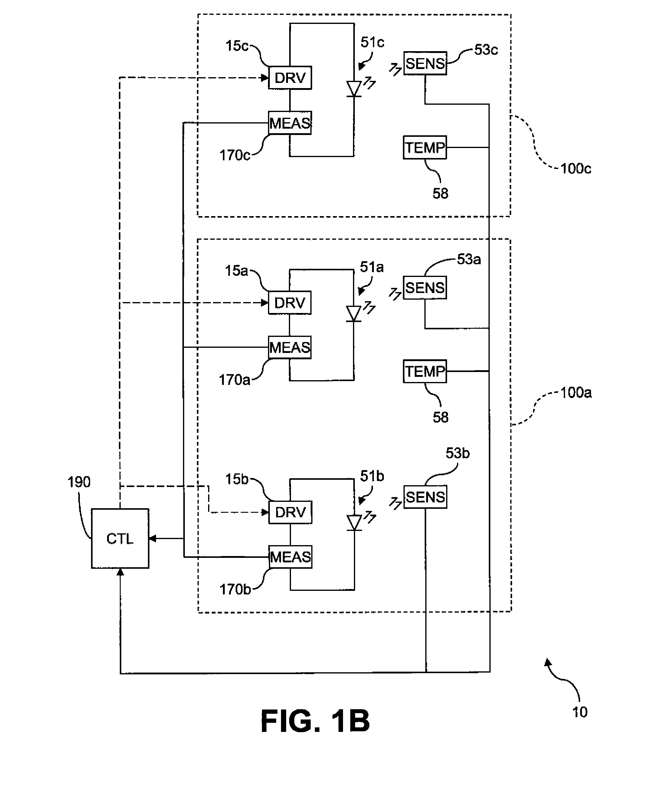 Electroluminescent device aging compensation with reference subpixels