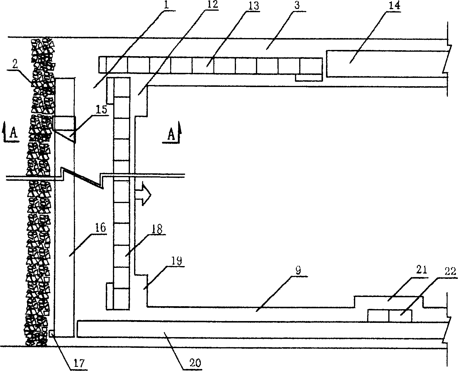 Method for filling goaf by gangue