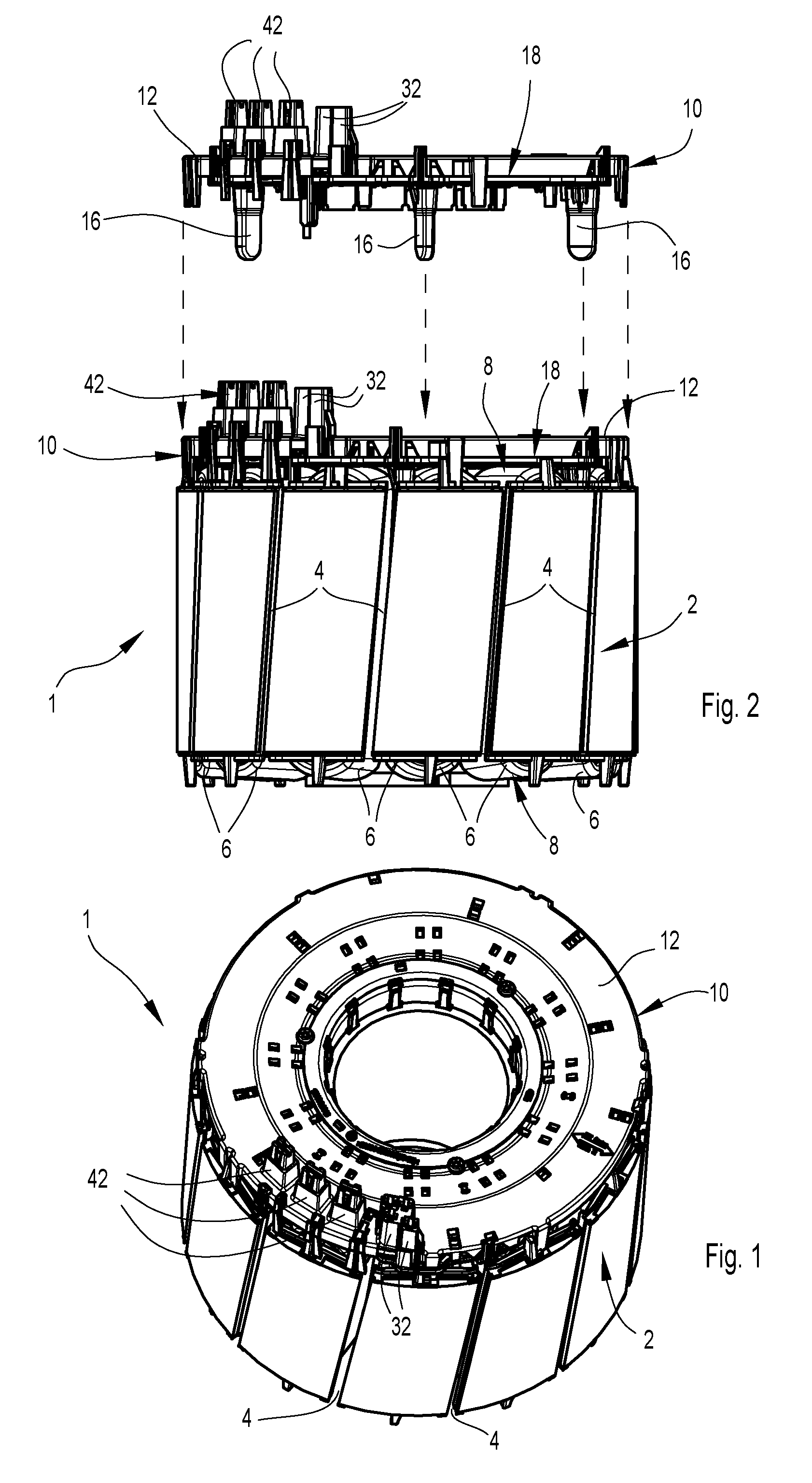 Stator arrangement for an electric motor