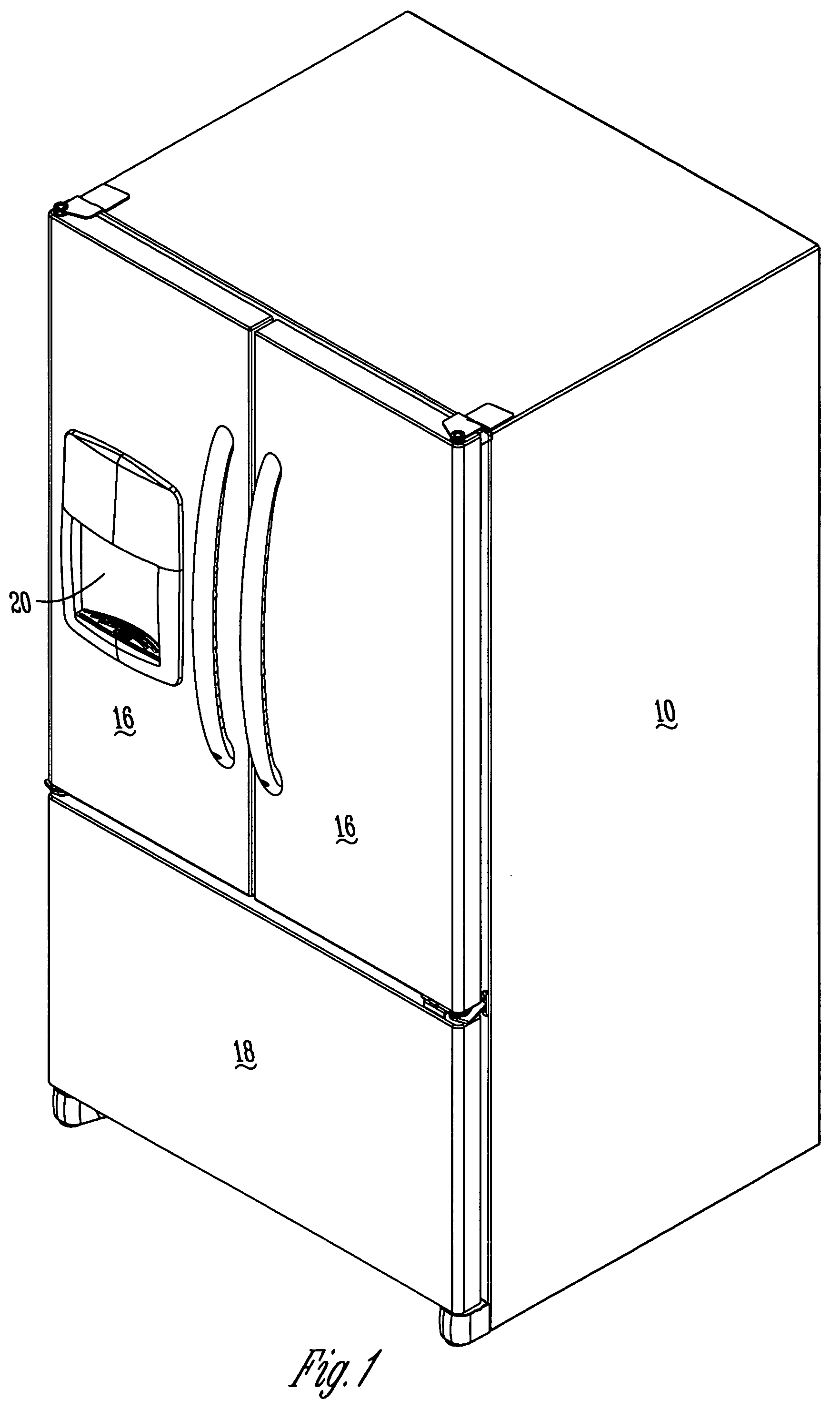 Refrigerator with intermediate temperature icemaking compartment