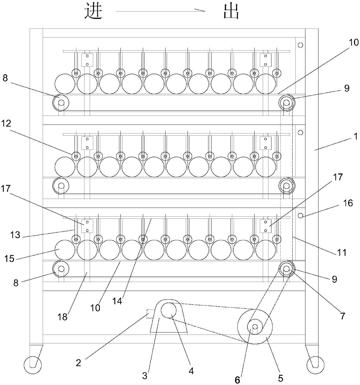 Printing ink stirring device for coloring cable