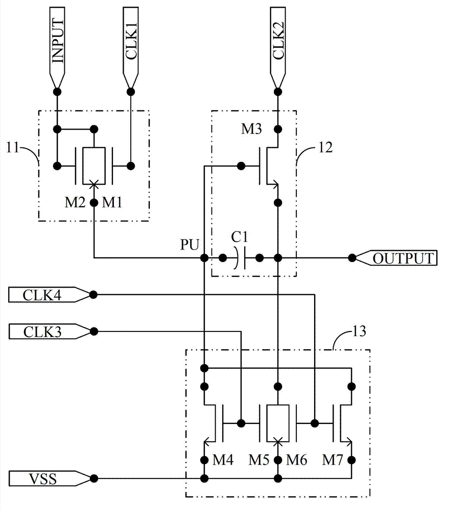 Shifting register as well as driving method thereof, grid electrode driving device and display device