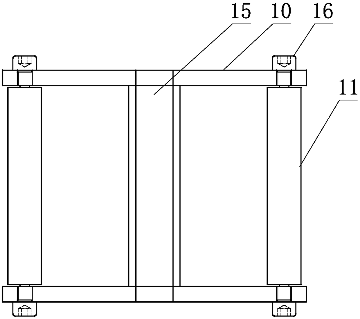 Labeling device of labeling facility