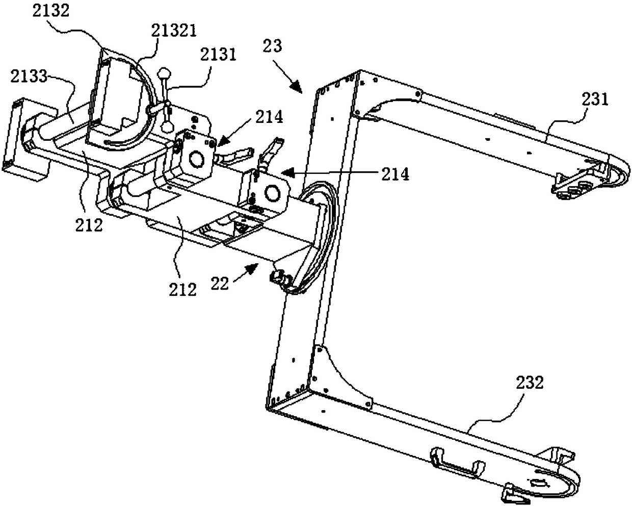 Clamping device for testing equipment