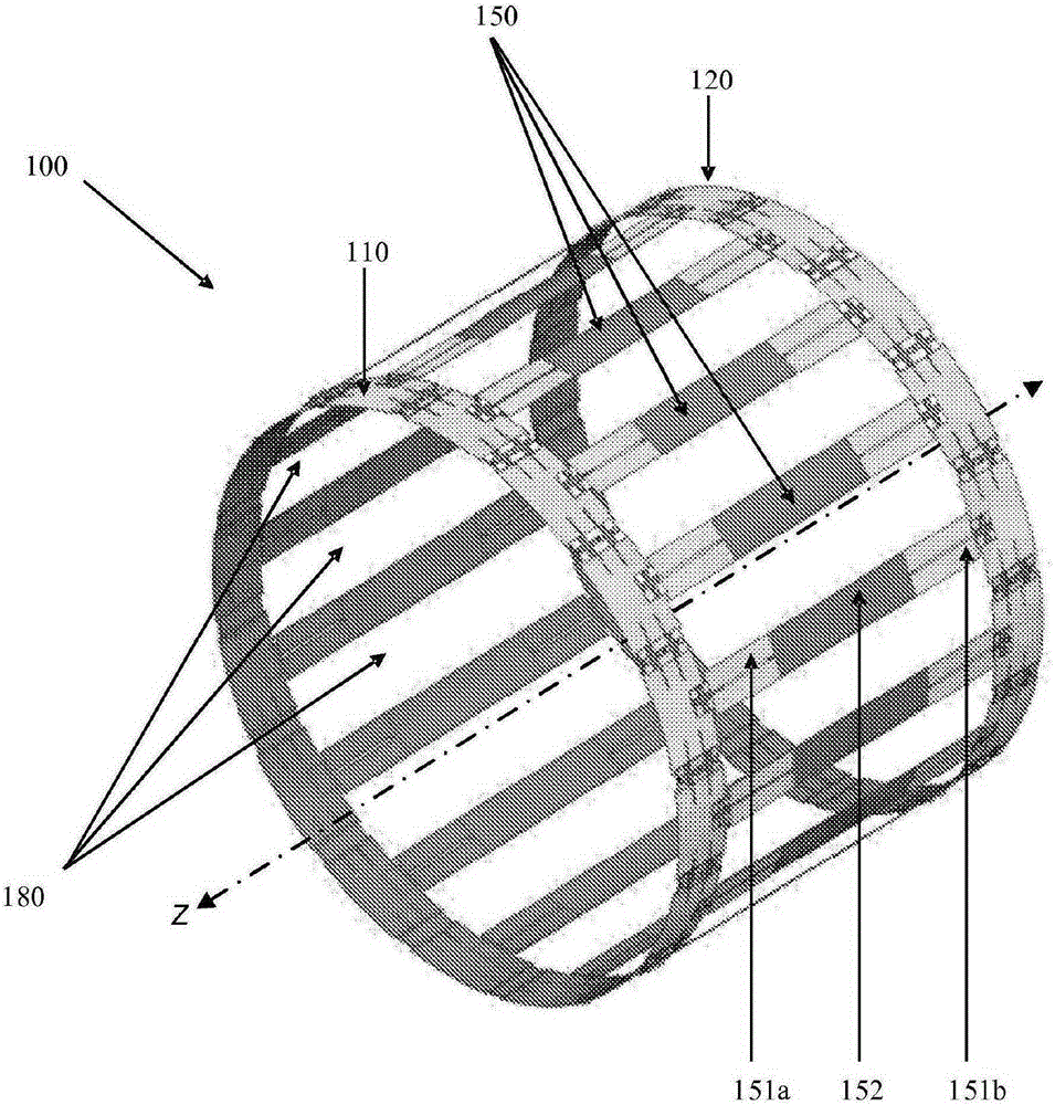 Radio frequency birdcage coil for mri guided radiotherapy