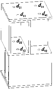 Micro-perforating orthogonal distributed rectangular pipe clamping core sound and energy absorbing composite structure