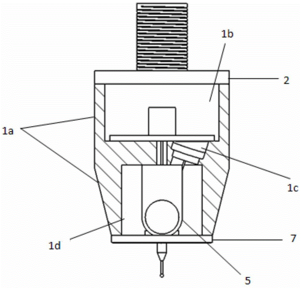 Optical sensing-type three-dimensional high-precision contact scanning measurement probe