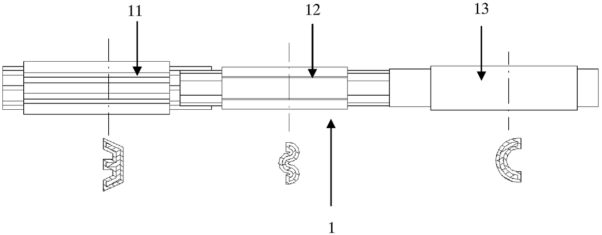 A special-shaped cable and its preparation method