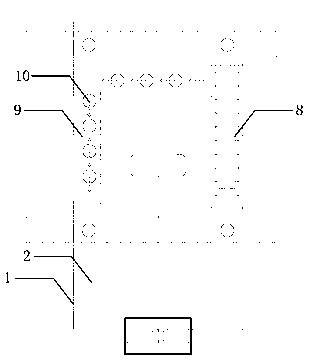 Construction equipment of hole drilling/punching cast-in-place pile with self-provided mud pit and mud separating device