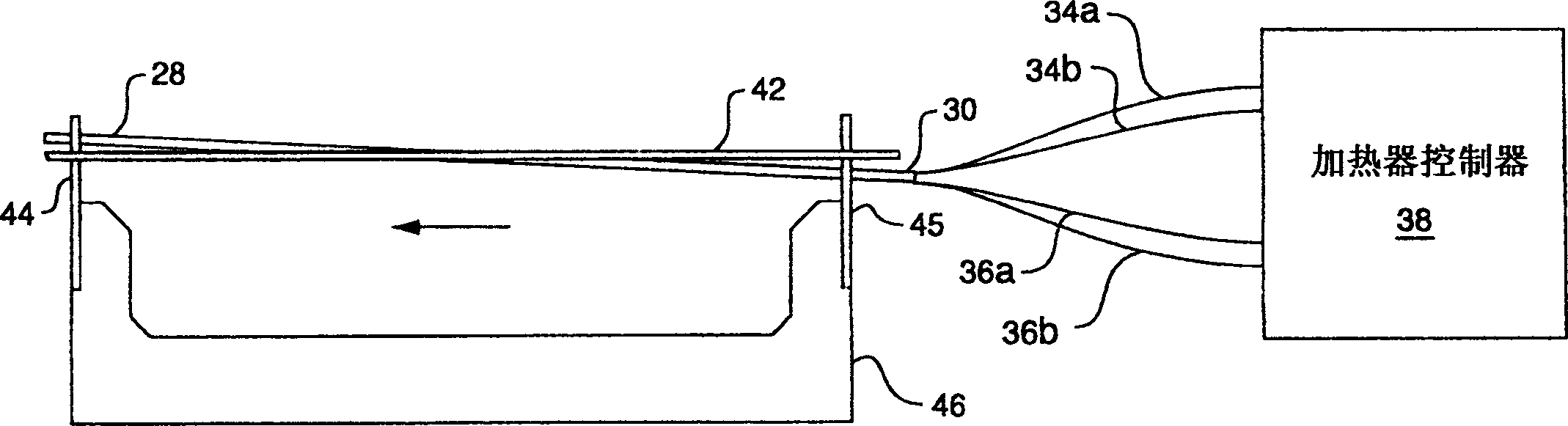 Film side sealing apparatus with closed-loop temperature control of a heater