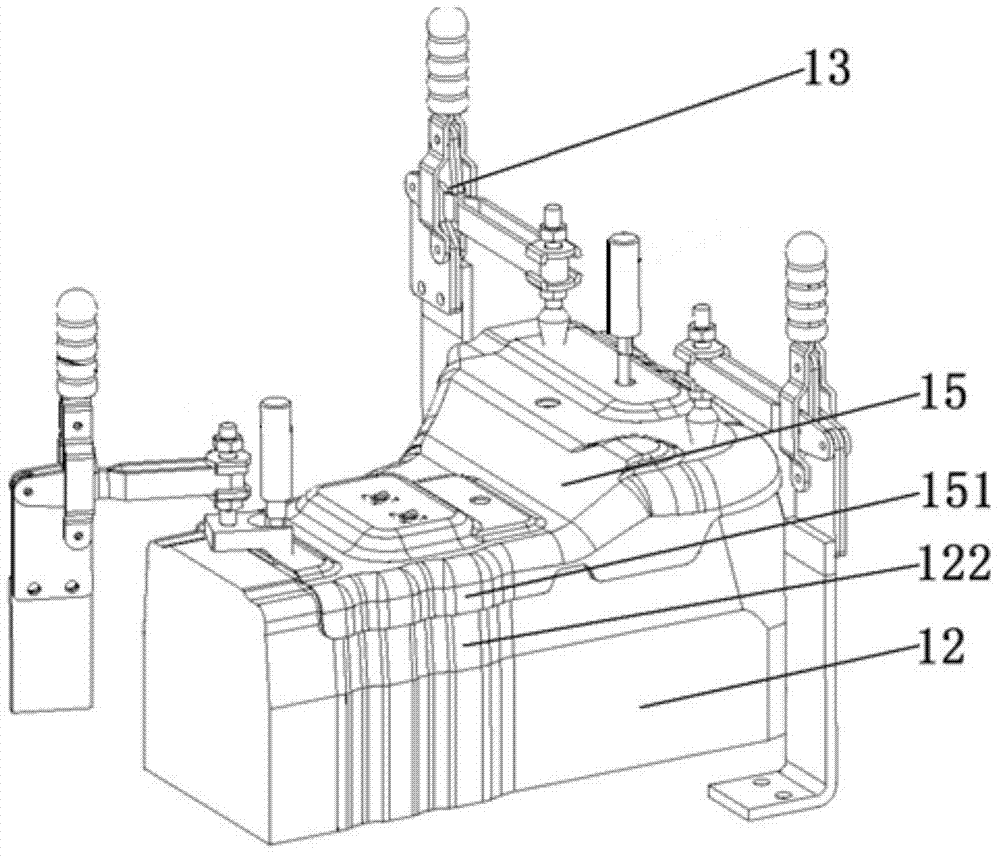 Surface difference detection tool and surface difference detection method of stamping parts