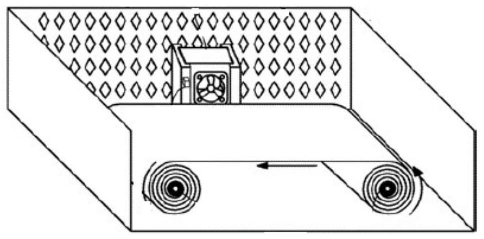 Refrigerator air duct fresh-keeping box and method for renewing activated carbon sheets