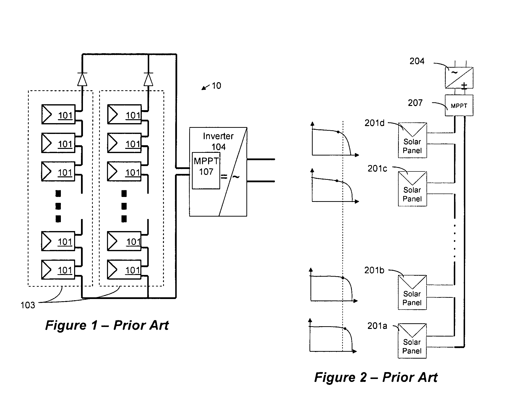 Distributed power harvesting systems using DC power sources