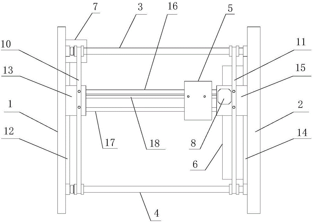 High-precision foldable 3D printing driving mechanism