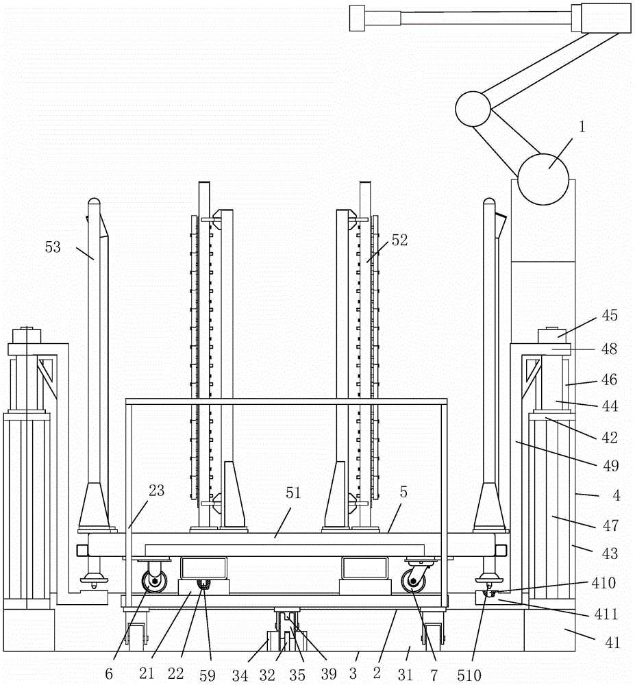 Car body top cover loading device