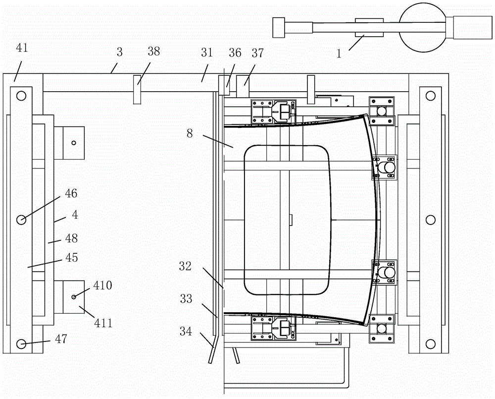 Car body top cover loading device