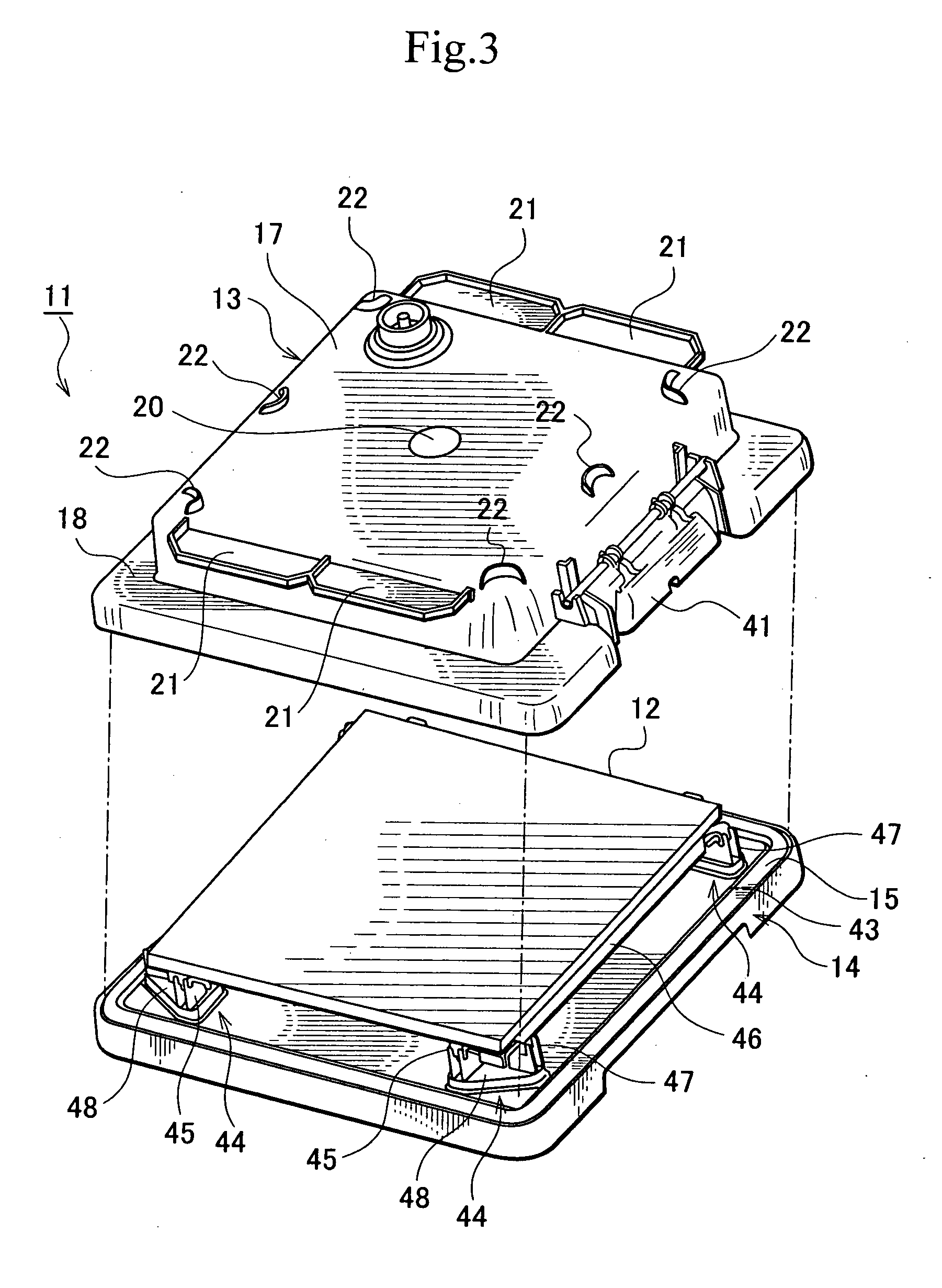 Reticle-carrying container