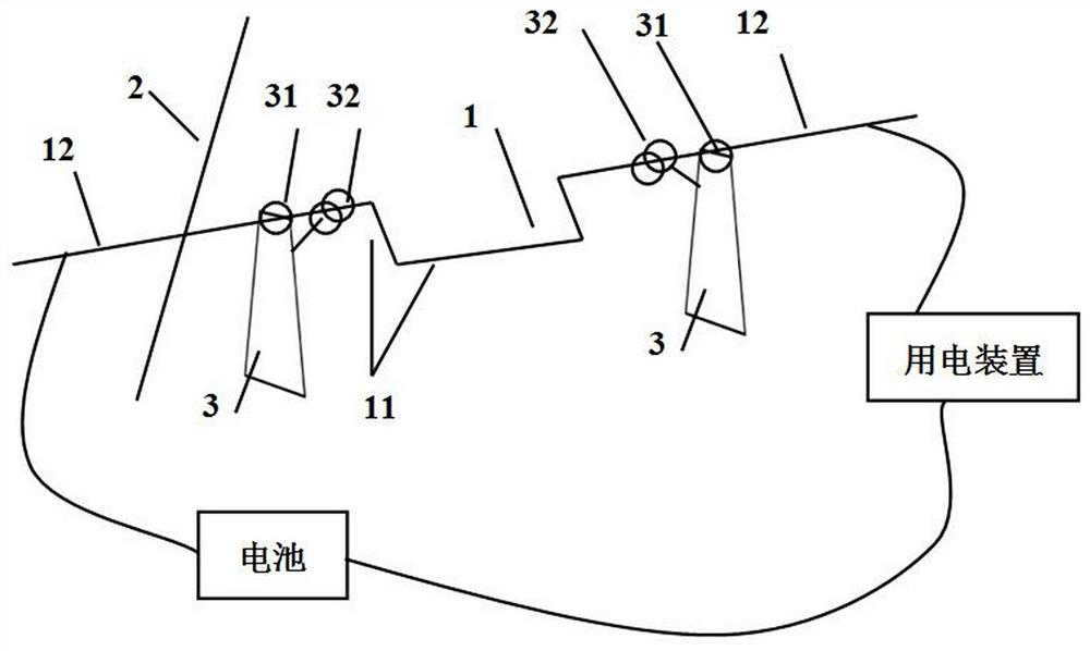 Wafer box electronic label power alarm device