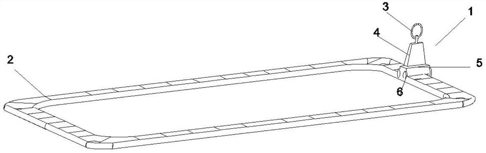 An automatic connection device for towing cables for unmanned tugboats