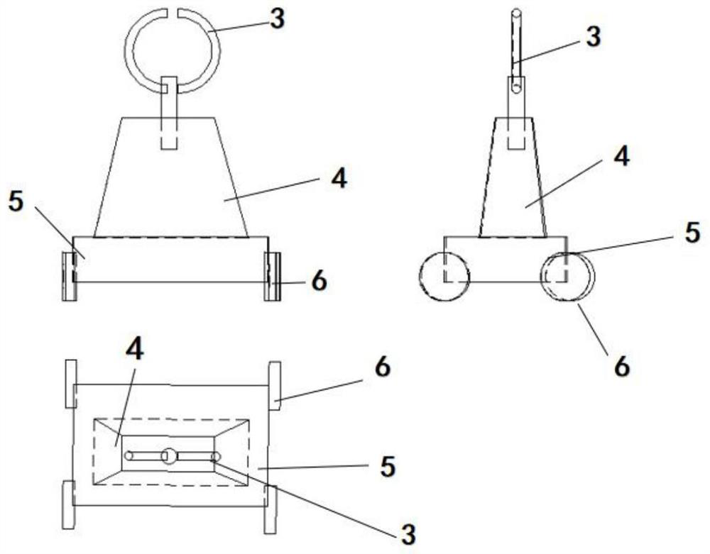 An automatic connection device for towing cables for unmanned tugboats