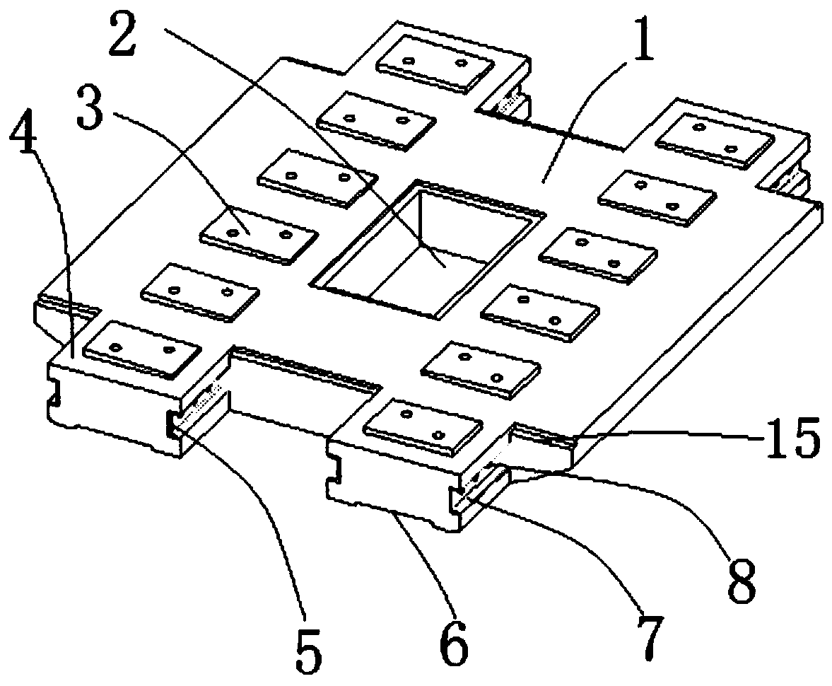 Prefabricated floating slab ballast bed vibration isolation system