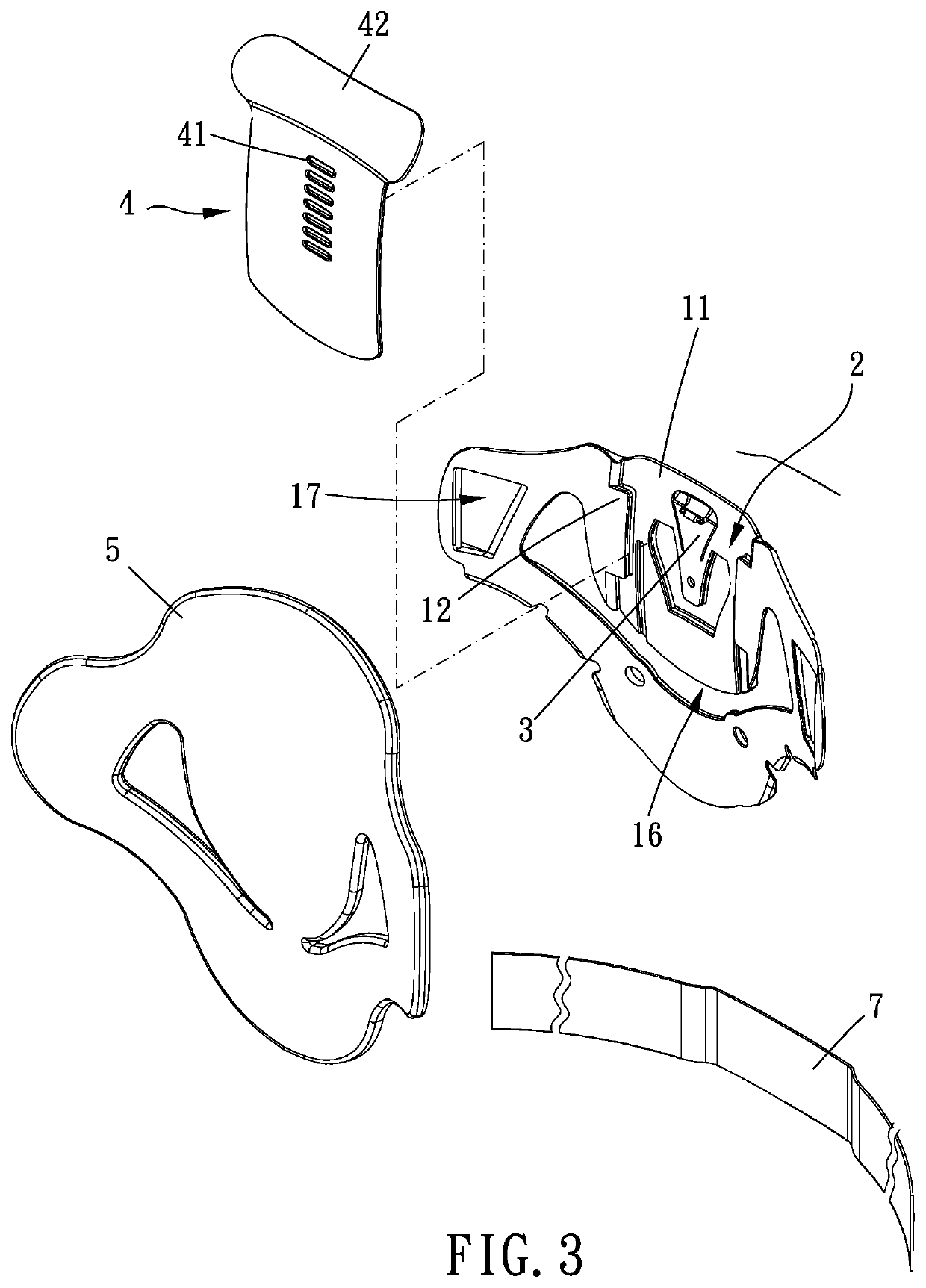 Rear sheet adjustment assembly of neck collar