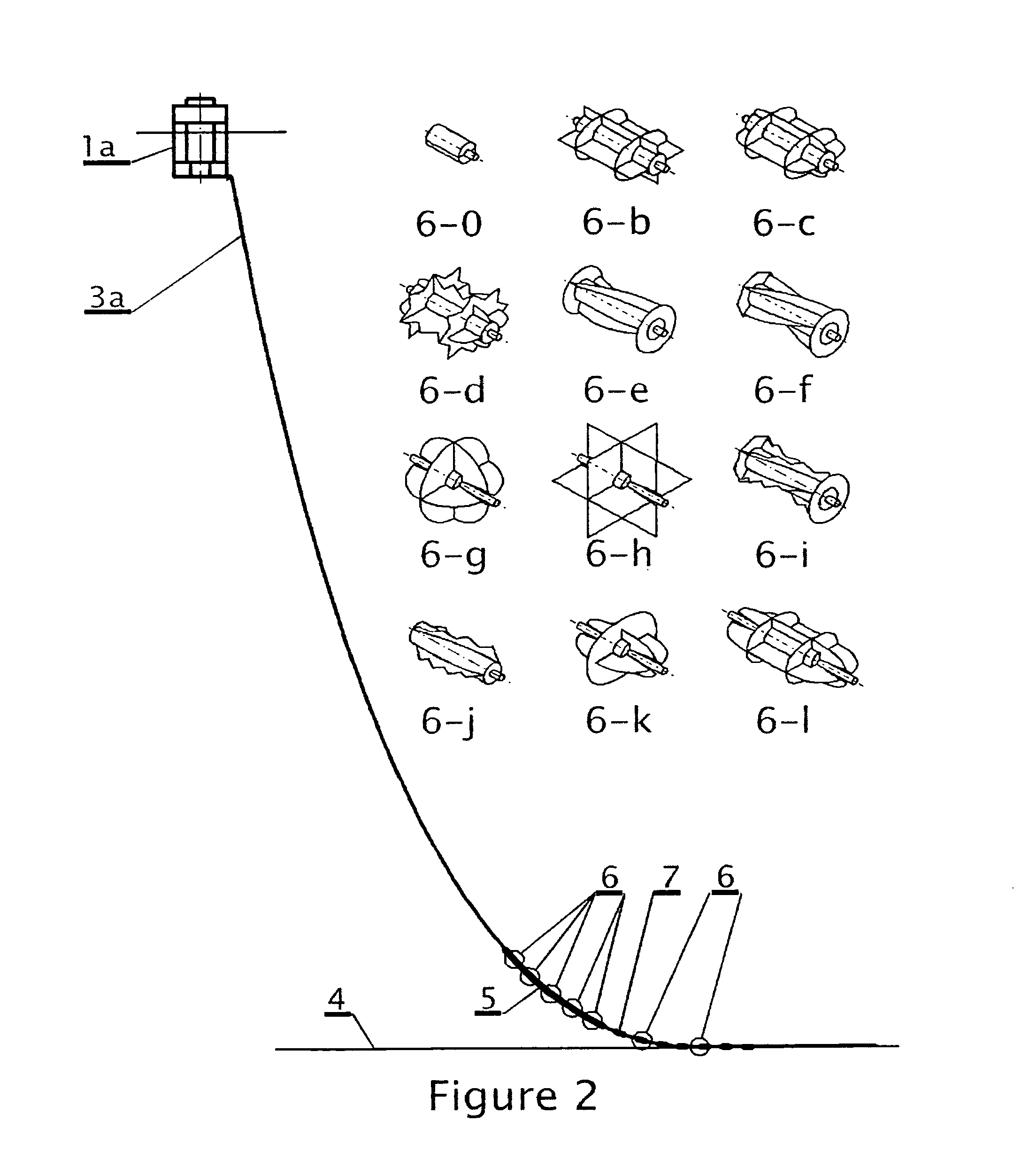 Catenary line dynamic motion suppression