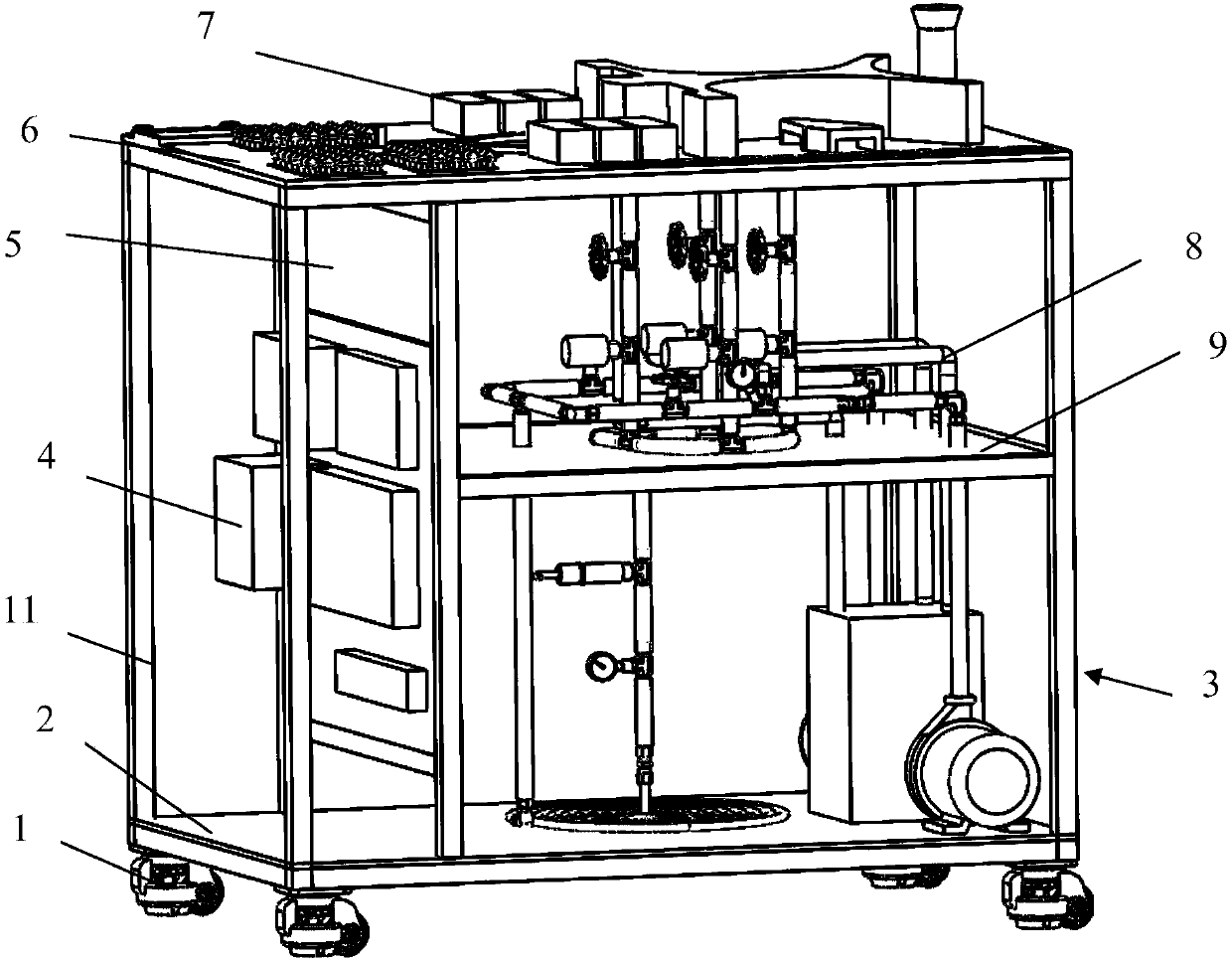 Airport apron pipe network constant pressure control system simulation device