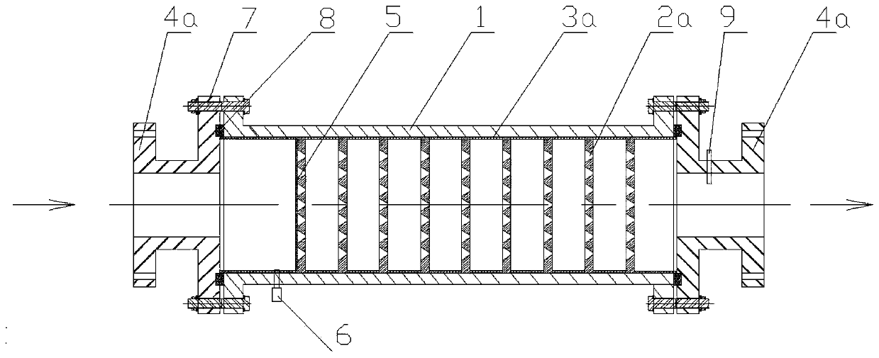 Adjustable turbulence scale inhibitor device and scale inhibition method