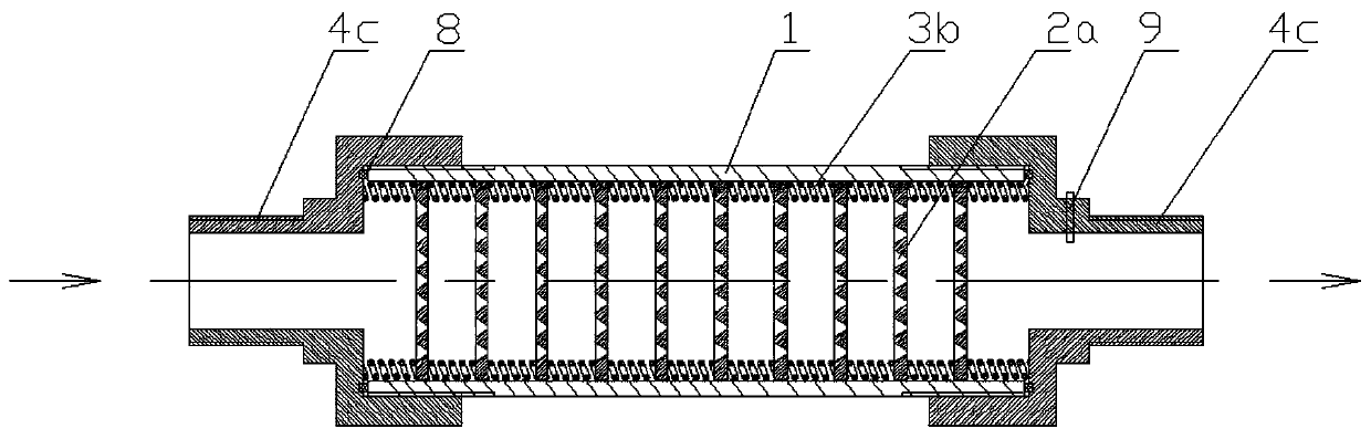 Adjustable turbulence scale inhibitor device and scale inhibition method