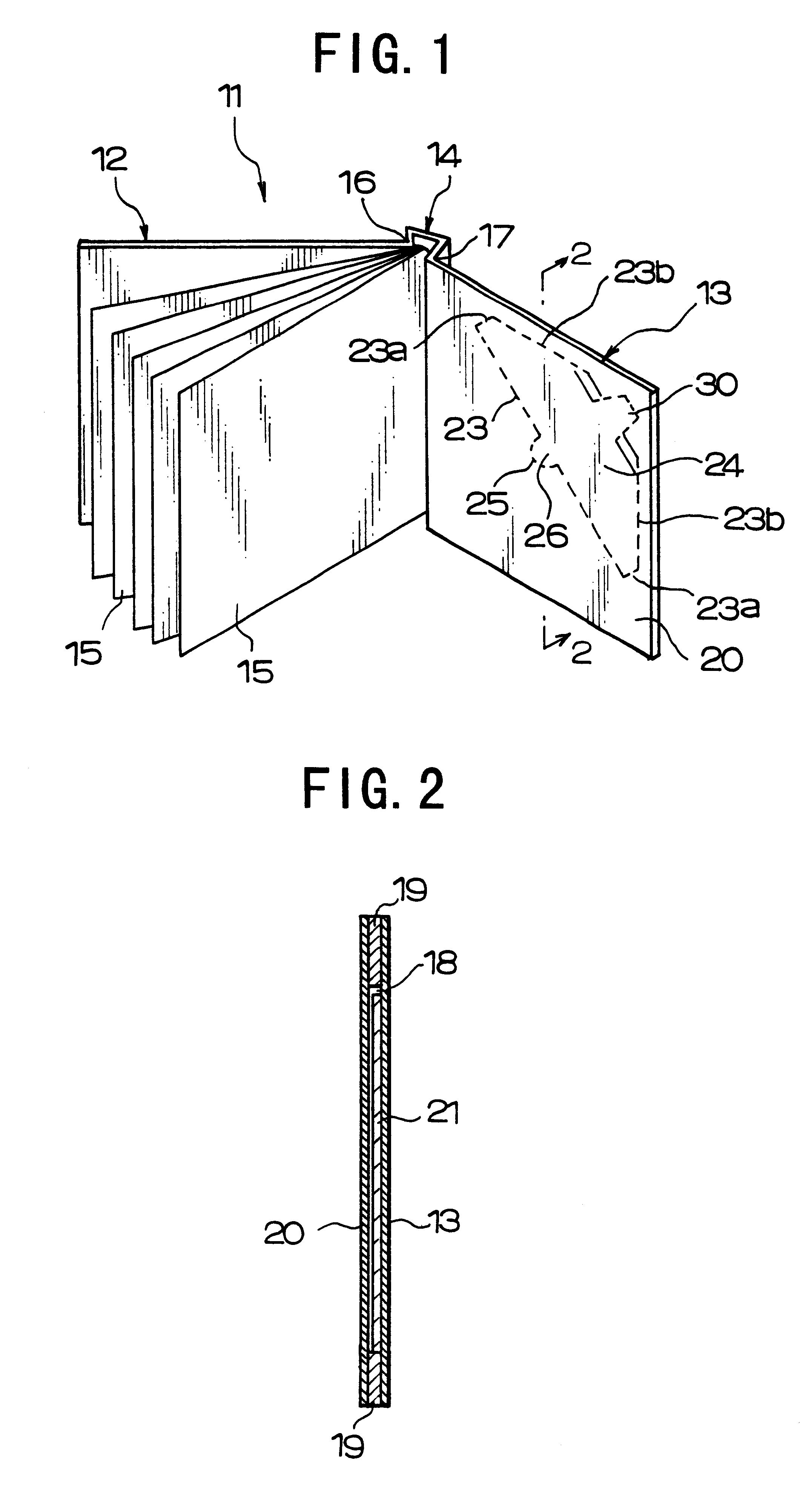 Book-like disc casing