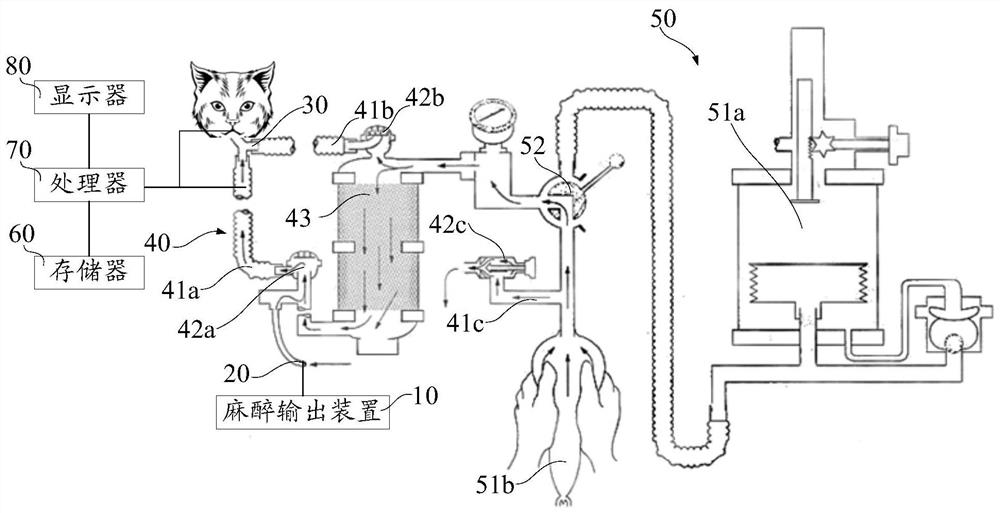 Veterinary anesthesia machine and leakage self-inspection guidance method thereof