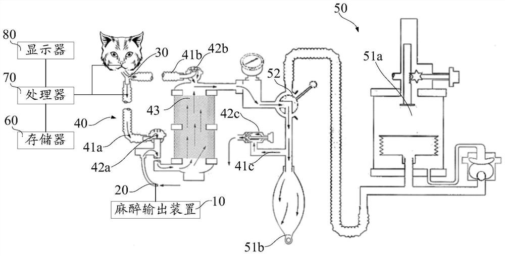 Veterinary anesthesia machine and leakage self-inspection guidance method thereof