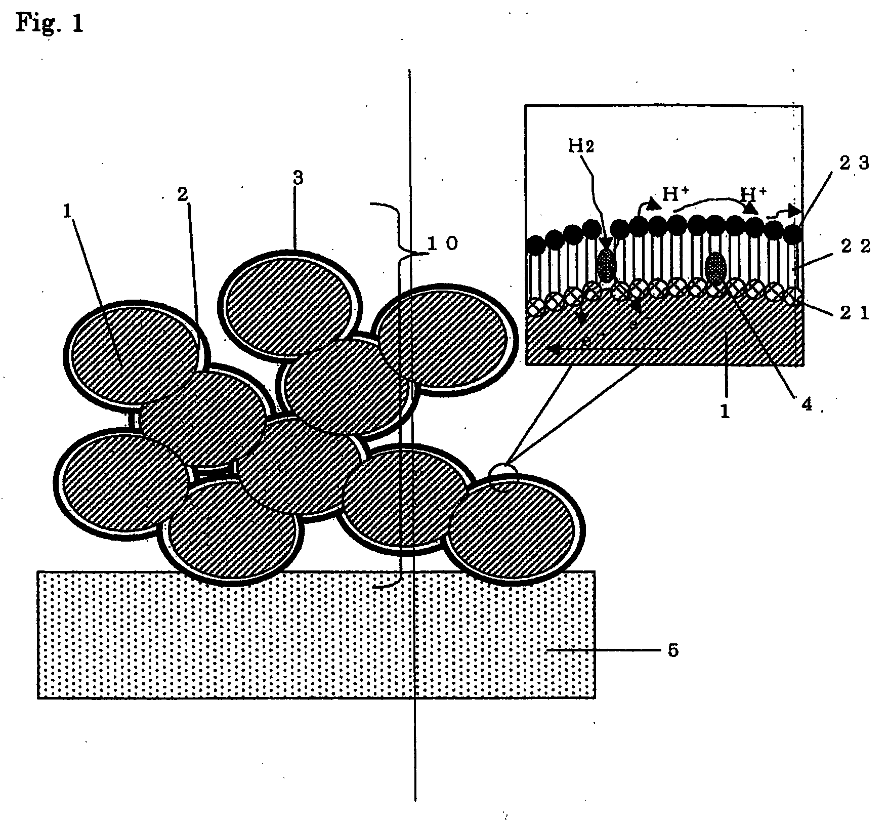 Porous electrode, and electrochemical element made using the same