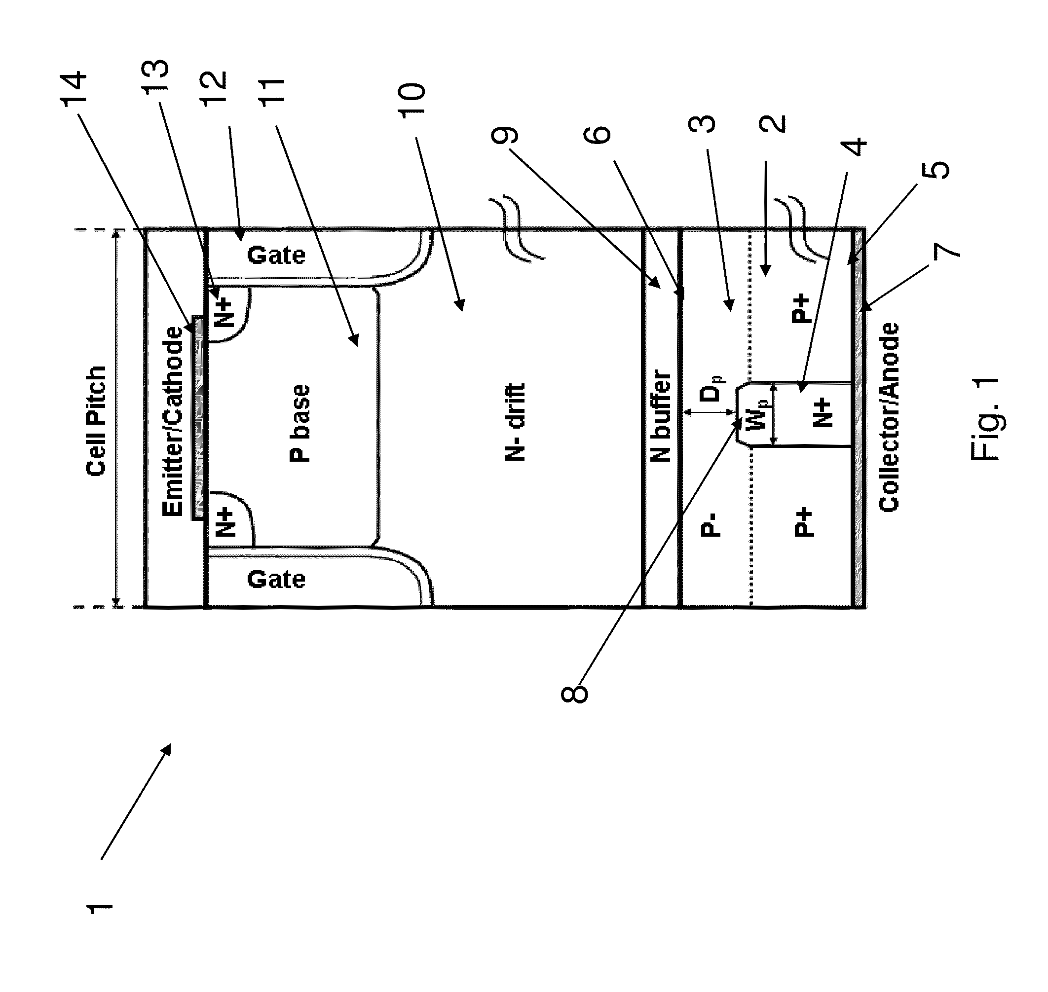 Reverse conducting IGBT