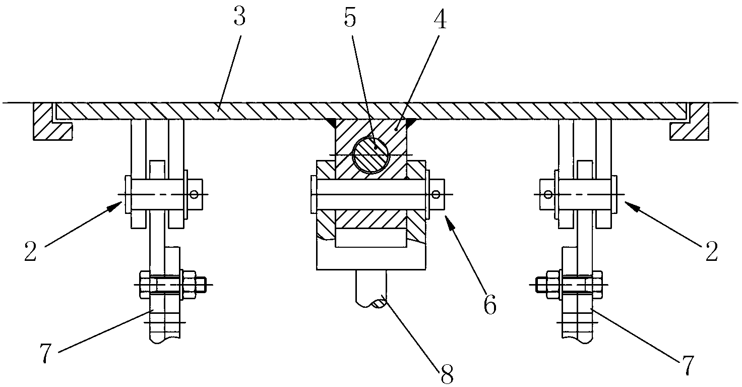 Roadbed slop vertical vibrating compacting device