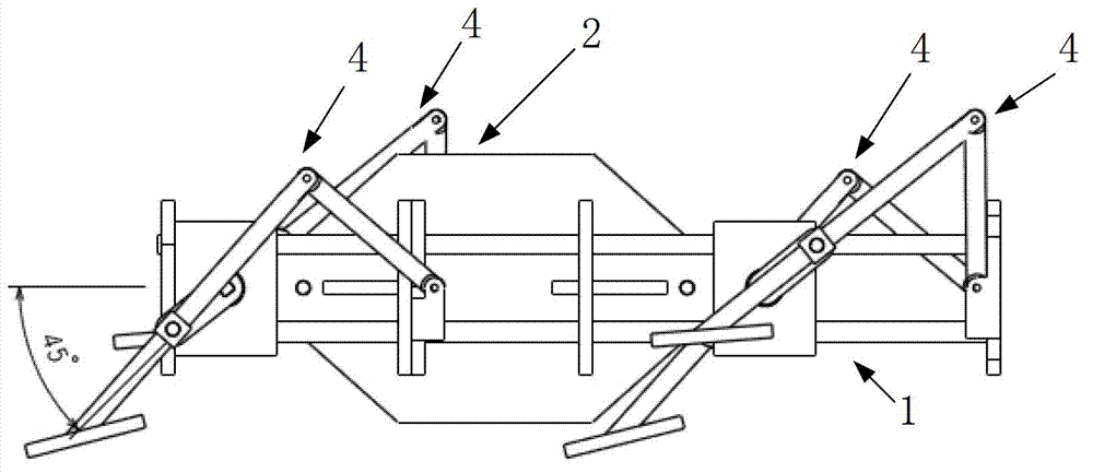 Lizard simulated amphibious robot