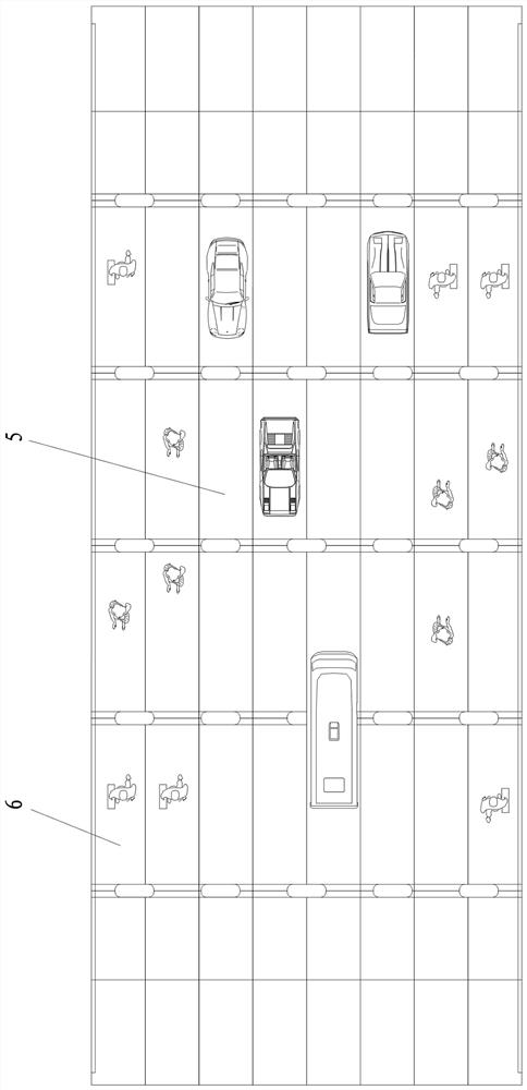 Construction method of semi-sunken self-balancing fusiform double-arch fabricated overpass