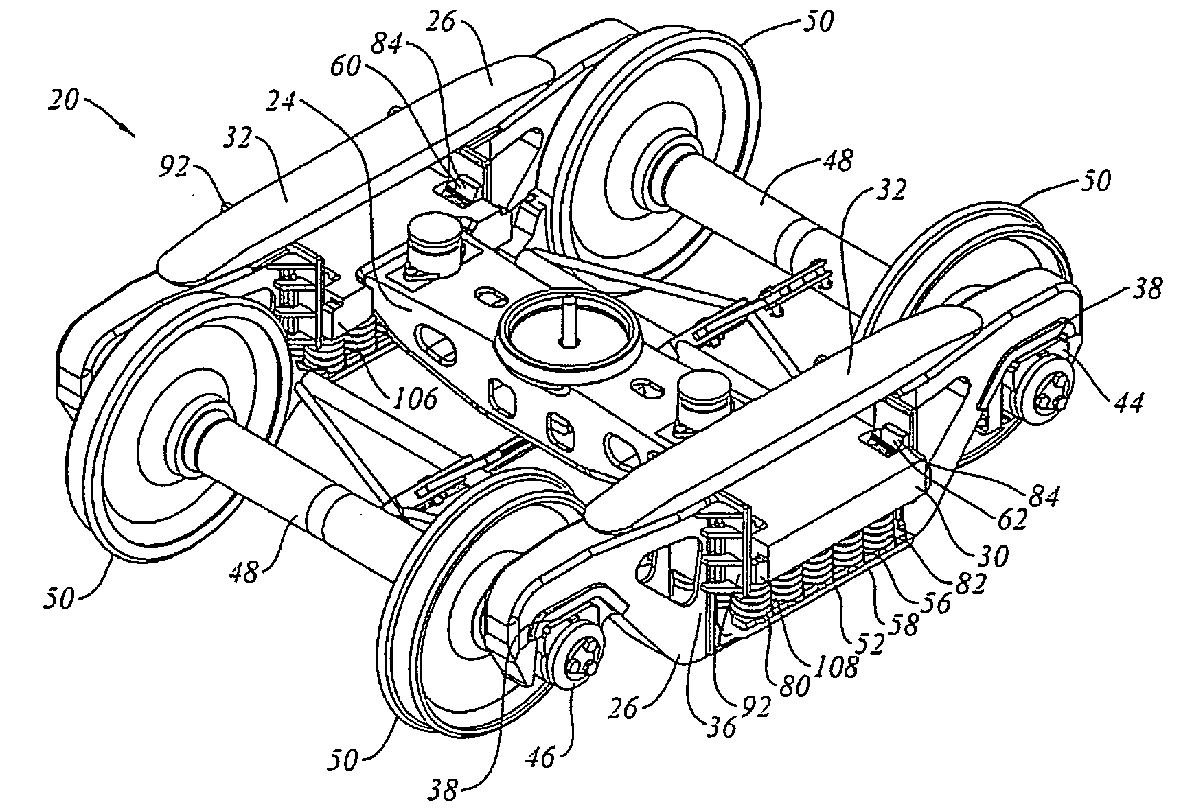 Rail road car truck