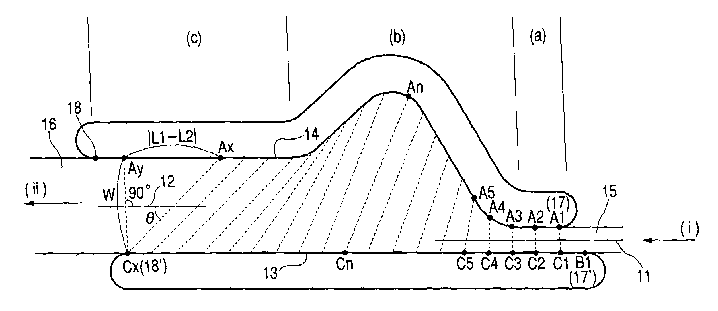 Inner type touch panel, process for producing the same and display unit