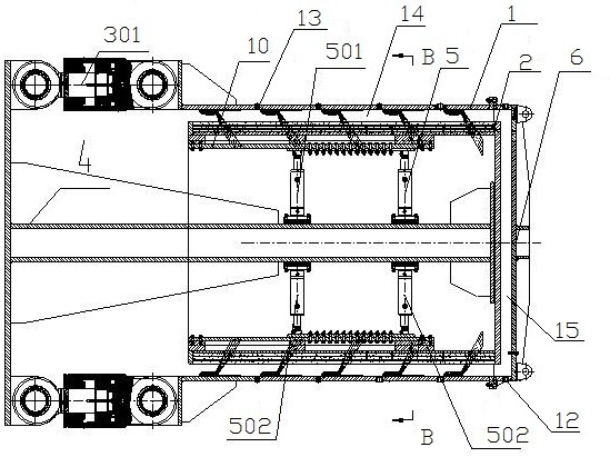 Shield tail brush dynamic sealing performance testing device and testing method thereof