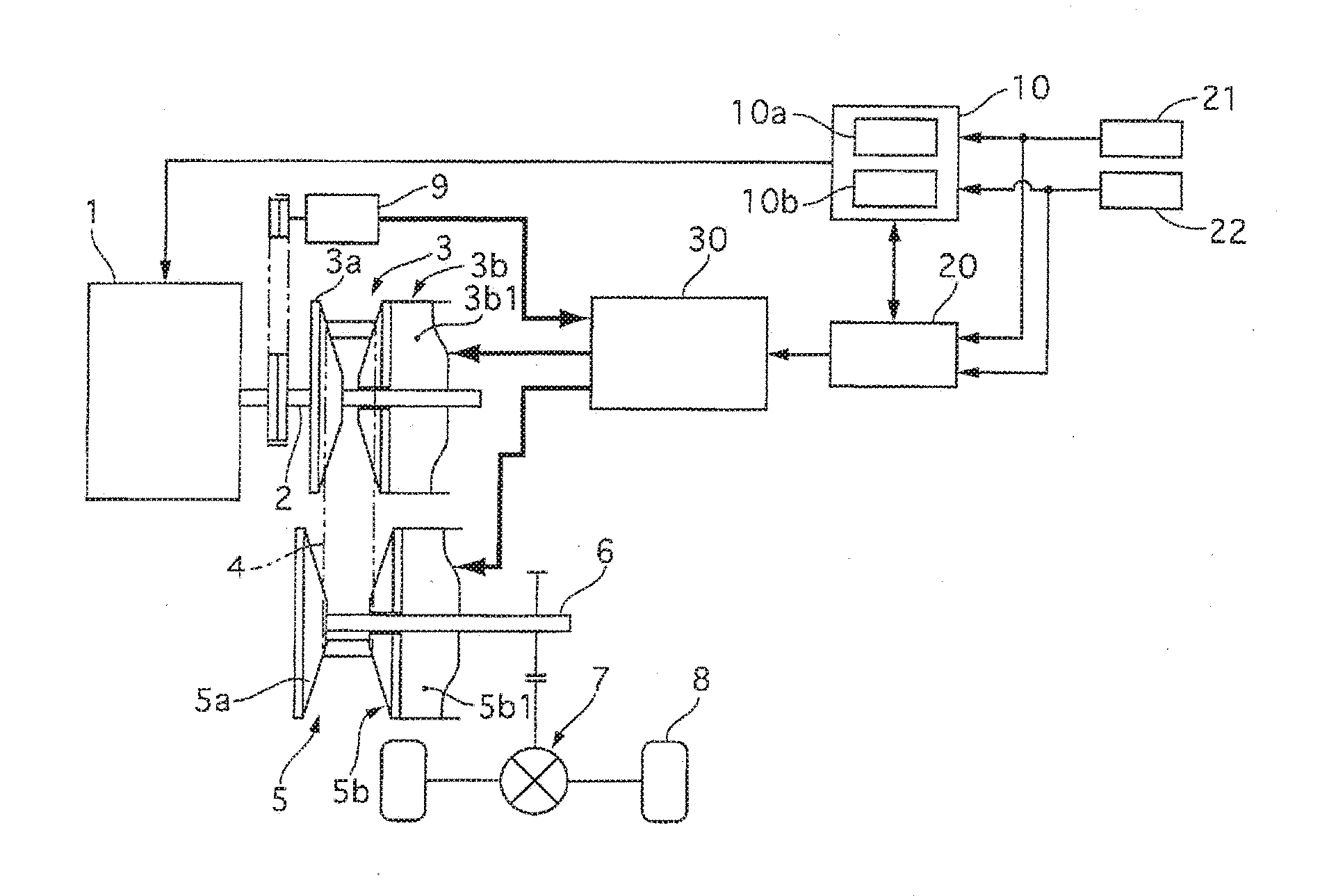 Oil pressure control device for belt-type continuously variable transmission