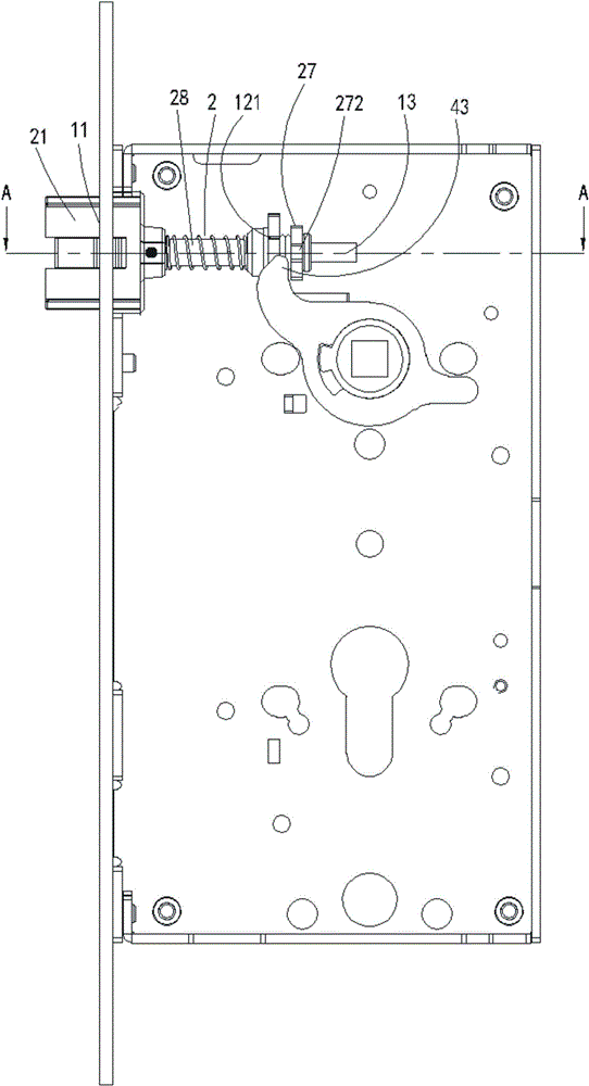 Noise reducing mechanism of inclined tongue assembly