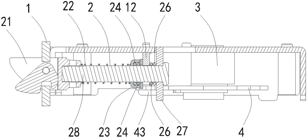 Noise reducing mechanism of inclined tongue assembly