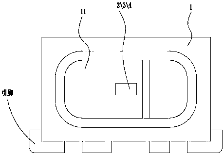 Light emitting component based on LED chip