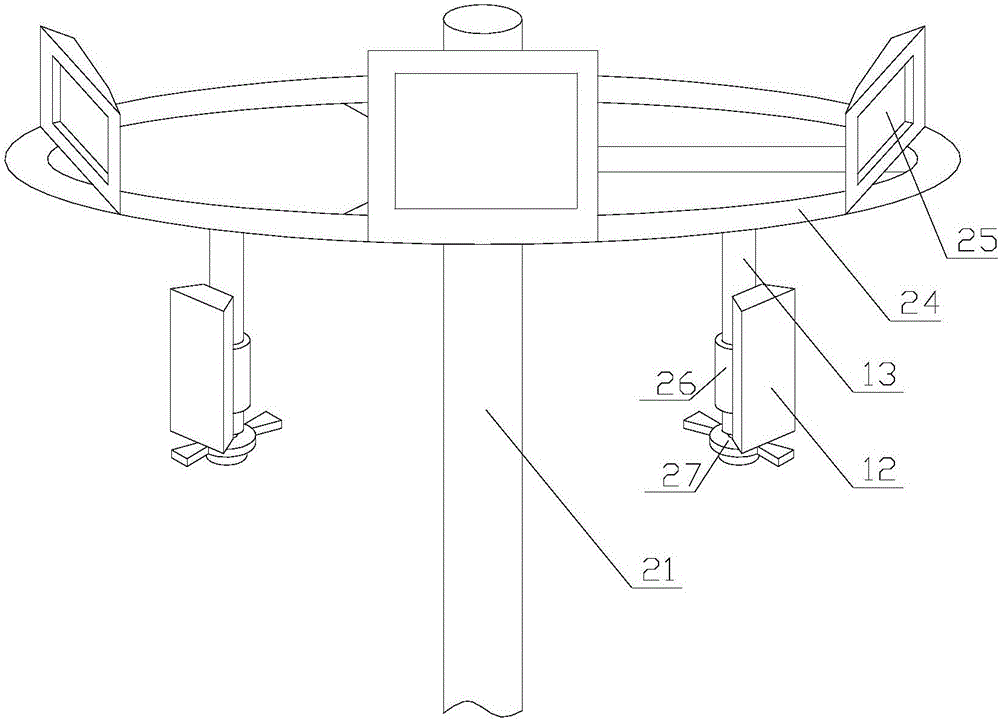 Street lamp pole base station