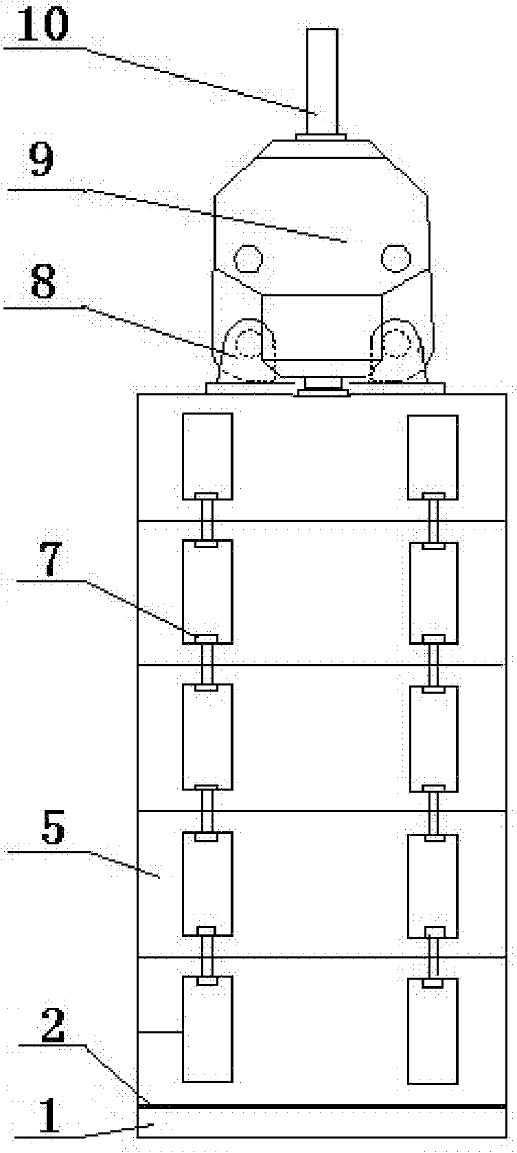 Hydraulic power shock excitation equipment for building foundation pile