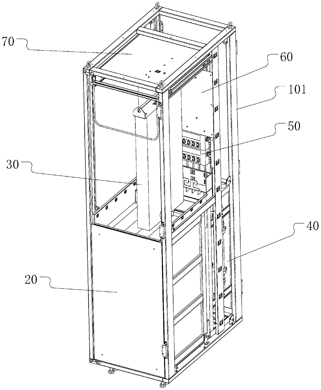 Liquid immersion cooling cabinet